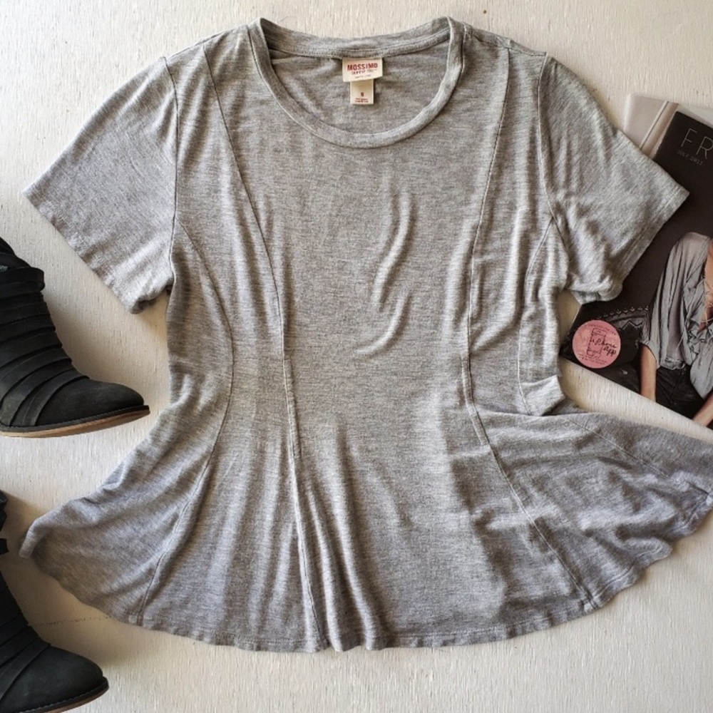 Ribbed Mossimo gray TShirt Small